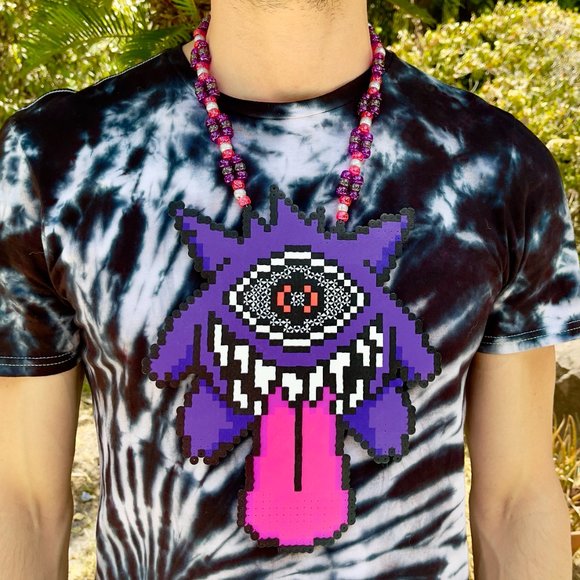 Gengar Subtronics Perler Necklace - Picture 2 of 5